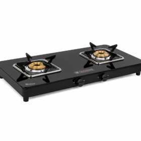 Aliacca Royal Edge Matte Black Steel Cooktop 2 Burner Manual Ignition – AF-RE-250