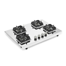 Aliacca Mahabali Pro Stainless Steel Cooktop 4 Burner Manual Ignition – AF-MB-440Z (MIRROR BODY)