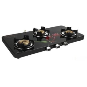 Aliacca Royal Edge Premium Finish Cooktop Curve 3 Burner Manual/Auto Ignition – AF-RE-351