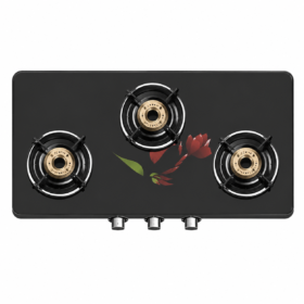 Aliacca Royal Edge Premium Finish Cooktop Curve 3 Burner Manual/Auto Ignition – AF-RE-351