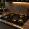 Glass top gas stove