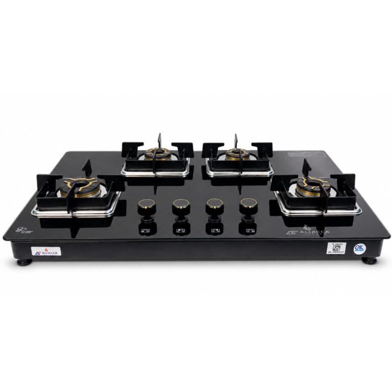 Inferno 4 Burner Gas Stove, Toughened Glass, Auto Ignition