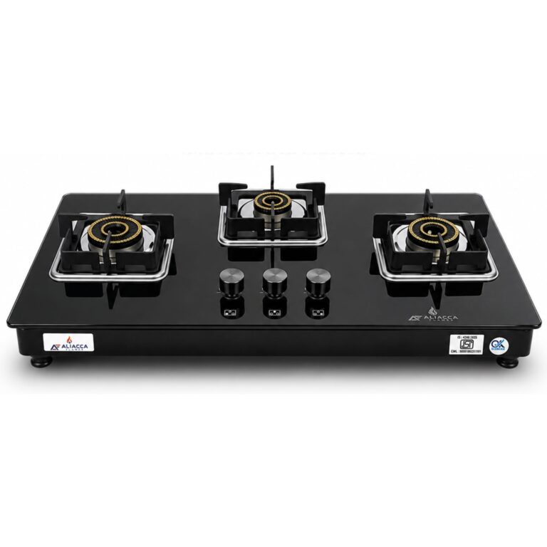 Inferno 3 Burner Gas Stove, Toughened Glass, Auto Ignition